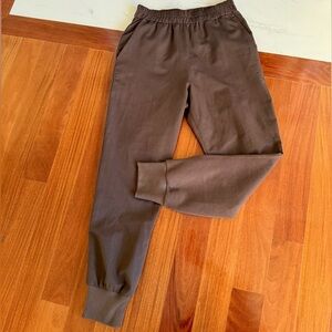Zara Brown Joggers Pants Women Pant 
Waistband 2 Tone Color Jogger Pants Size S